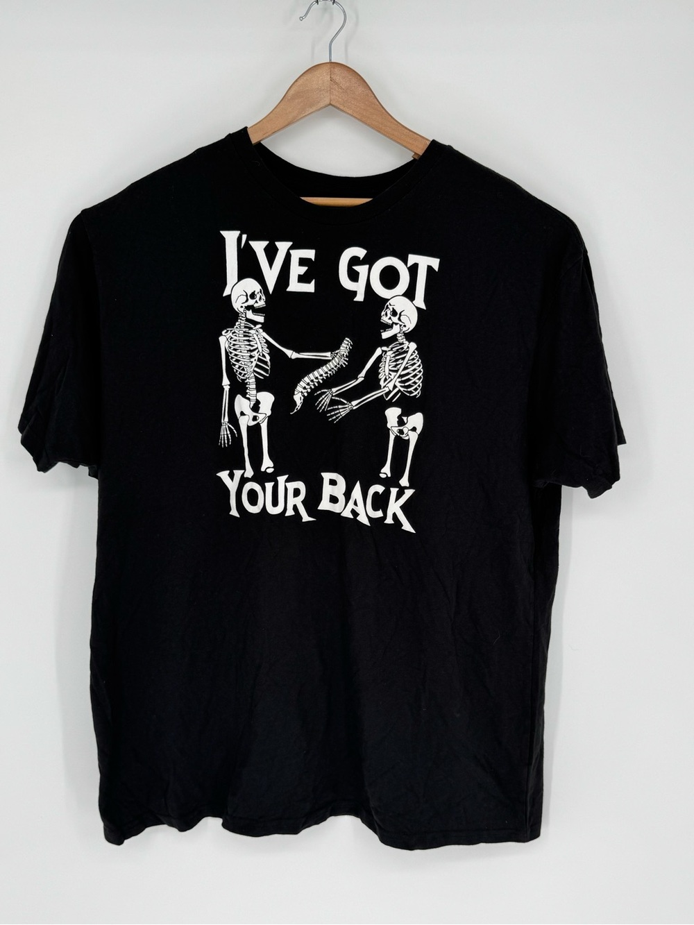 Way to Celebrate “I've Got Your Back” Skeleton Halloween T-Shirt Men Sz 2XL  F0